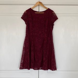 Red wine colored dress